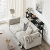 39" Slim 2-Tier Console Table w/ Adjustable Shelf Narrow Sofa Table Small Spaces