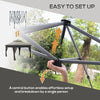 3x3(m) Easy Pop Up Gazebo with 1-Button Push and Mosquito Netting