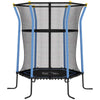 Kids Trampoline Mini Bouncer with Enclosure Safety Net For Ages 3-10 Years - Blu