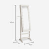 Full Length Tilting Mirror Jewellery Cabinet with Storage & LED Lights, Beautify
