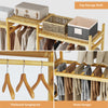 Thicken Bamboo Clothes Rail Garment Rack Cloakroom Open Wardrobe Walk-in Closet