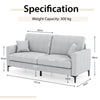 Home Sofa Modern Loveseat 2 Seater Couch Upholstered Sofa with Armrest & Pillows