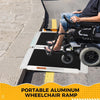 3Ft Portable Aluminum Wheelchair Ramp Non-Slip Surface 600 Lbs Threshold Ramp
