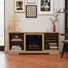18" Electric Fireplace LED Fire Heater W/ 57'' TV Stand Entertainment Center UK