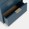OHS Ribbed Bedside Table Cabinet 3/4/5/6 Draw Nightstand Side Board