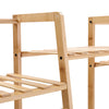 Large Bamboo Clothes Rail Rack Garment Closet Storage Organizer Dress Bag Grid