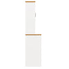 180cm Tall Kitchen Storage Display Cabinet w/ LED Lights, Drawers, Doors, White