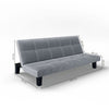 3 Seater Folding Sofa Bed Upholstered Couch Futon Settee Love Seat Plastic Legs