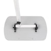 Adjustable Overbed Table Bedside Laptop Tray Table on Wheels Hospital Home Grey