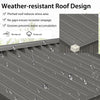 6 X 4 Feet Outdoor Metal Storage Shed with Ventilation Sliding Doors