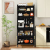 Kitchen Pantry Storage Cabinet 192 CM Tall Freestanding Metal Coffee Bar