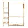Strong Wooden Clothes Rail Garment Rack Hanging Stand Storage Shelf Tidy Closet