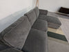 Dusk Soho Grey Chenille Right Hand Storage Chaise Sofa RRP £1859