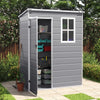 16x8 12x8 8x8FT Plastic Garden Tool Storage Shed Outdoor Lockable Bike Bin House