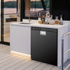 65L Built-In Refrigerator, Dual-Zone Compressor Fridge & Freezer Suitable for RV