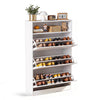 3 Drawer Shoe Rack Shoes Storage Cabinet Wooden Cupboard Organiser Holder Stand