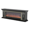 Electric Fireplace With 70in TV Stand Unit Cabinet Fire Logs Heater Flame 10 LED