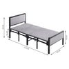 3FT Folding Single Guest Bed Padded Fold Up Metal Framed Sleeper Dormitory Bed