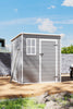 16x8 12x8 8x8FT Plastic Garden Tool Storage Shed Outdoor Lockable Bike Bin House