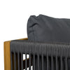 4 Seater Grey Rope Garden Sofa Set - Como FTR089