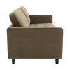 Dusk Sloane Olive Matte Velvet 3 Seater Sofa RRP £999