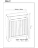 Radiator Cover Cabinet Modern MDF Wood Grey White Anthracite Small Medium Large