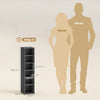 Set of 2 CD Storage Units DVD Shelf with Adjustable Shelves, Black
