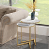 Nesting of Tables Marble Round Coffee Table Set fr Sofa Side Bedside Living Room
