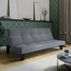 3 Seater Folding Sofa Bed Upholstered Couch Futon Settee Love Seat Plastic Legs