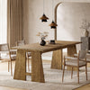 70.87 Inch Modern Rectangle Dining Table Solid Wood Kitchen Table for 6-8 People