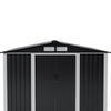 8 x 10ft Garden Shed Metal Apex Roof Outdoor Storage Tool Sheds Lockable Doors