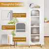 Tall Pantry Cabinet 5 Tier Metal Kitchen Storage