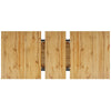 Extendable Dining Table w/ Wood Effect Tabletop, Height Adjustable Kitchen Table