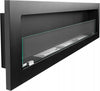 Bio Ethanol Fireplace Biofire Fire Wall Glass Modern Stylish 1400 x 400 5