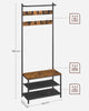 Coat Rack with Shoe Storage, Hall Tree, Coat Stand with Bench, HSR411B01