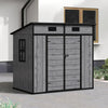 Plastic Garden Storage Shed Outdoor House Tool Shed Utility With Door & Window