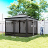 3 x 3(m) Pop Up Gazebo Party Tent with Netting, Height Adjustable
