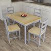 Solid Wooden Dining Table and 2 4 Chairs Set Home Kitchen Furniture