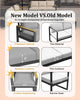 2Pcs Aluminum Patio Armchairs Set Thick Cushion Outdoor Garden Sofa Chairs