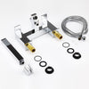 Modern Chrome Bathroom Bath Shower Mixer Filler Tap Brass Square Handset Hose