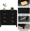 Chest of Drawer Wood 4 Drawer Dresser Chest Closet Storage Organizer for Bedroom