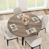 47In Round Dining Table,Kitchen Table for 4 to 6 People with Sturdy Metal Frame