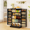 41” Tall Pantry Cabinet Kitchen Storage Cabinet with Doors-Black