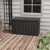 450L Outdoor Garden Storage Box with Wheels, Waterproof and Lockable