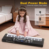 Mustar 61 Light-Up Keys Portable Learning Electronic Keyboard Piano Beginner LCD