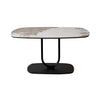 Coffee Table Ceramic Glass Marble Effect Black Metal Frame Top Living Room Home