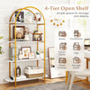 Freestanding Display Storage Organizer Arched Bookshelf