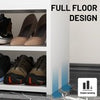 Shoe Bench Shoe Storage Rack Cabinet Organiser with Cushion Padded Seat Gckeysor