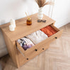 5 Drawer Chest of Drawers Narrow Solid Pine Wood Waxed Storage Bedroom Furniture
