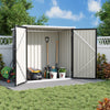 3 5 Bikes Parking Garden Storage Sheds Outdoor Metal Pent Roof with Bike Lanes A
